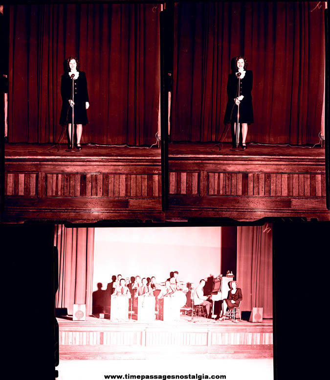 (12) Different 1940s Don Drouin’s Orchestra Band Member Photograph Negatives