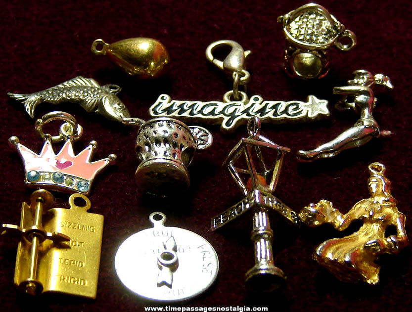 (11) Different Mixed Charm Bracelet Jewelry Charms