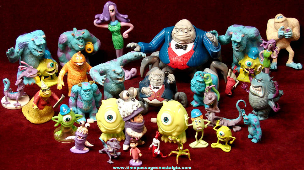 (30) 2001 Walt Disney & Pixar Monsters Inc. Movie Animation Character Toy Figures
