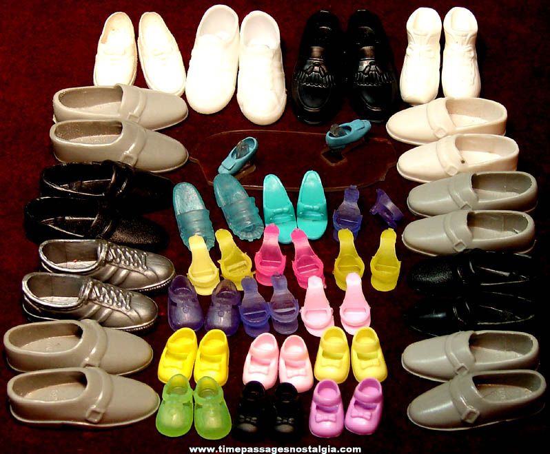 (28) Pairs of Barbie or Similar Doll Plastic Toy Shoes