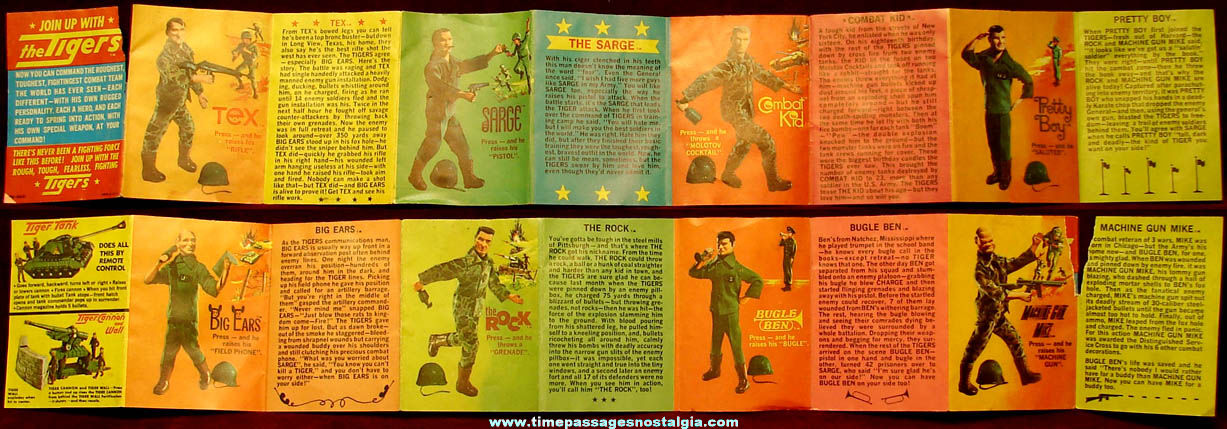 1966 Topper Tiger Army Soldier Toy Action Figure Advertising Booklet