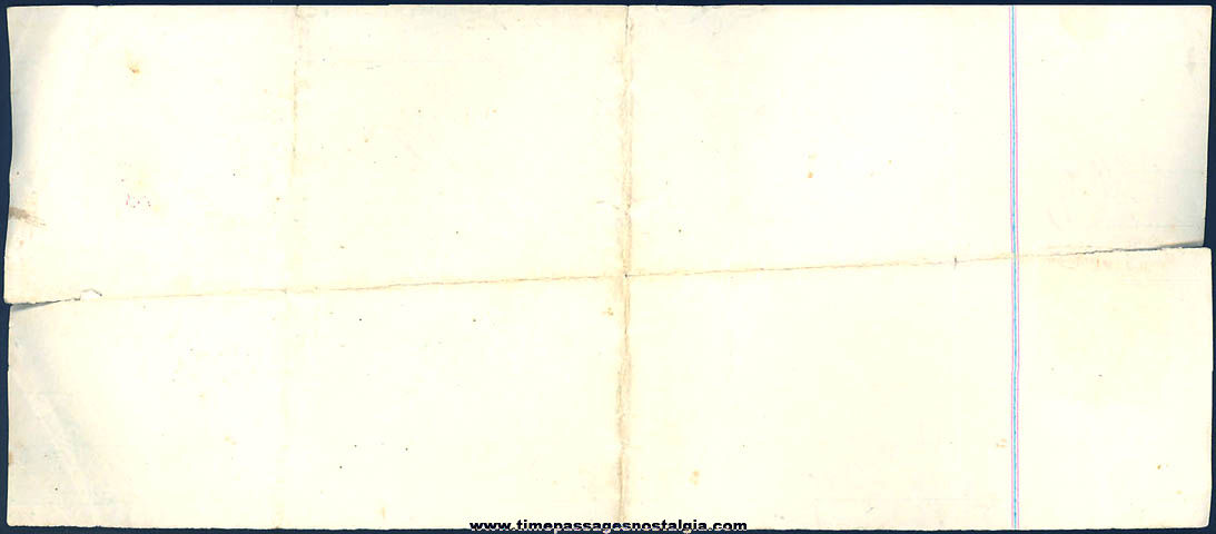 1869 Hand Written Stamped Receipt Document For A Coffin