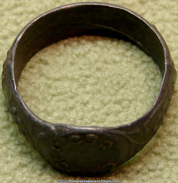 Old Captain William George Auger The Cardiff Giant Advertising Souvenir Ring