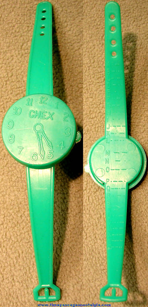 Old Ralston Sugar Frosted Chex Cereal Secret Compartment Watch Toy Novelty Prize