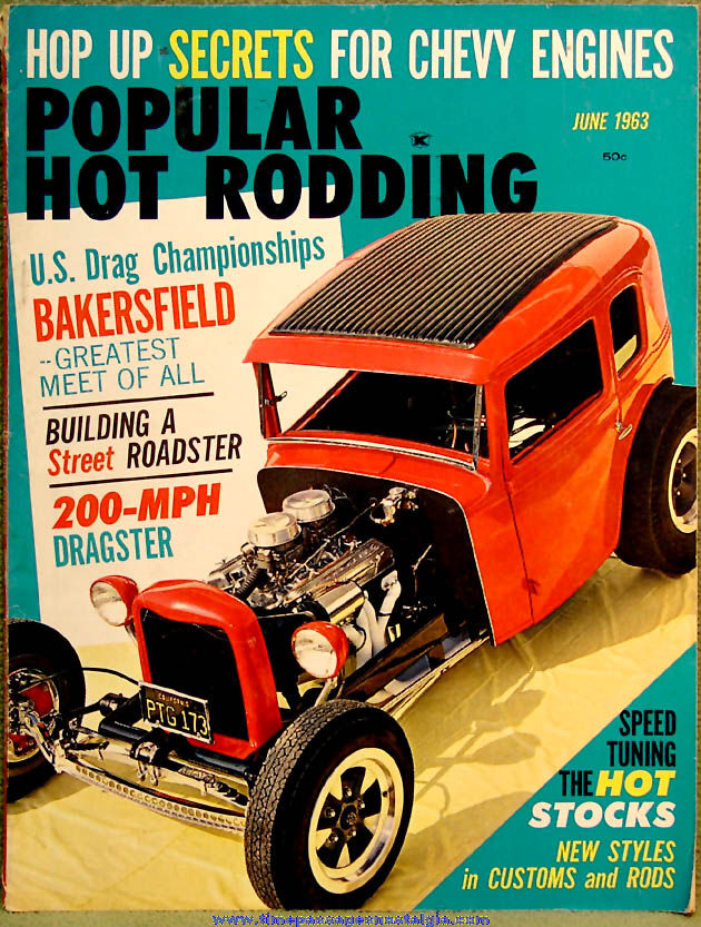 © June 1963 Popular Hot Rodding Magazine Back Issue Volume 2 Number 6