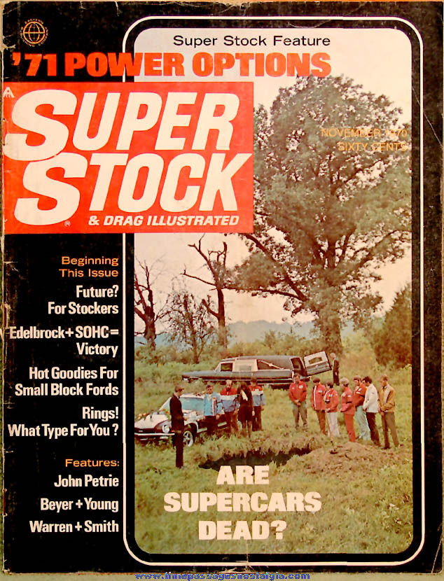  November 1970 Super Stock Magazine Back Issue Volume 7 Number 1