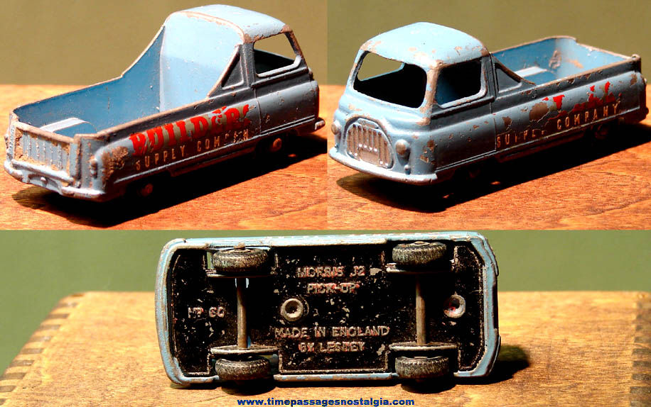 Old Lesney Matchbox Morris J2 Building Supply Company Toy Pick Up Truck