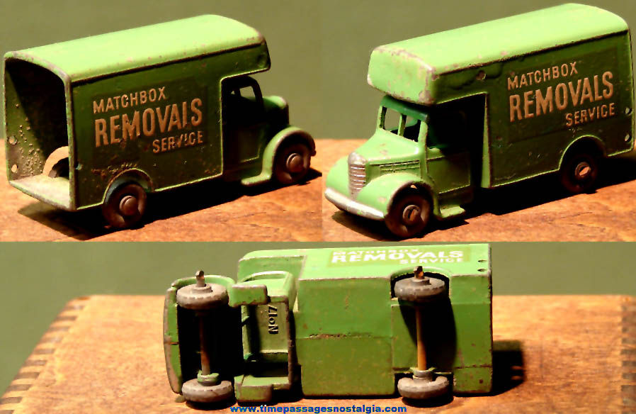 Old Lesney Matchbox Removal Service Moving Van Miniature Toy Truck