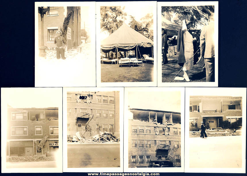 (7) Old United States Navy Sailor Hotel Bombing Black & White Photographs