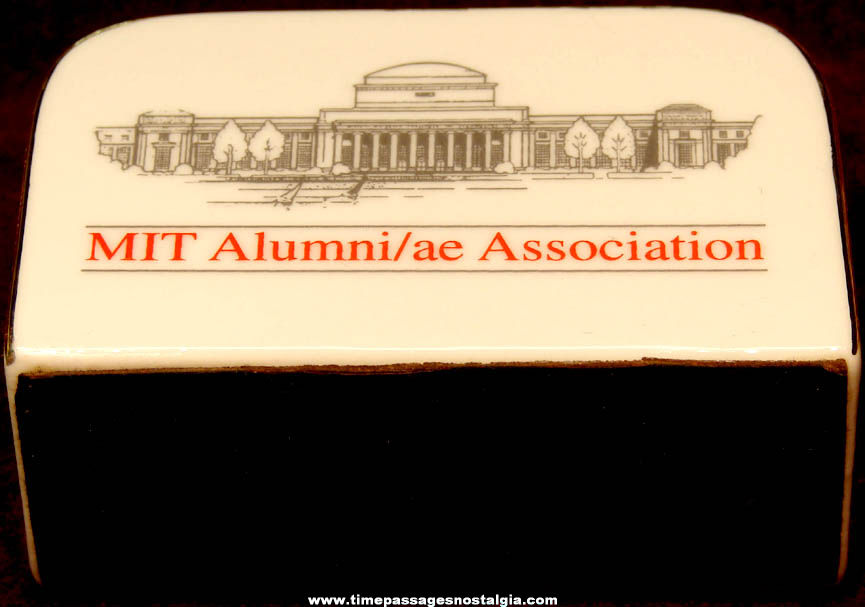 Massachusetts Institute of Technology MIT Advertising Imprinted Porcelain Mail Holder