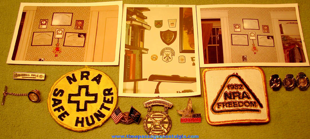 (13) Small National Rifle Association NRA Membership Items