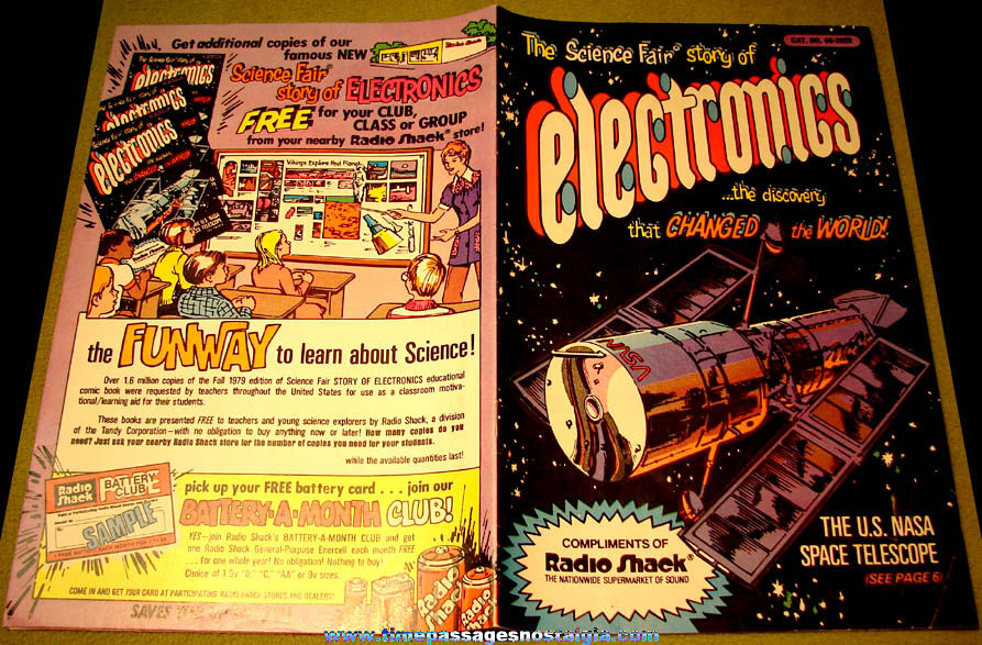 1980 Science Fair Story of Electronics Radio Shack Advertising Premium Comic Book