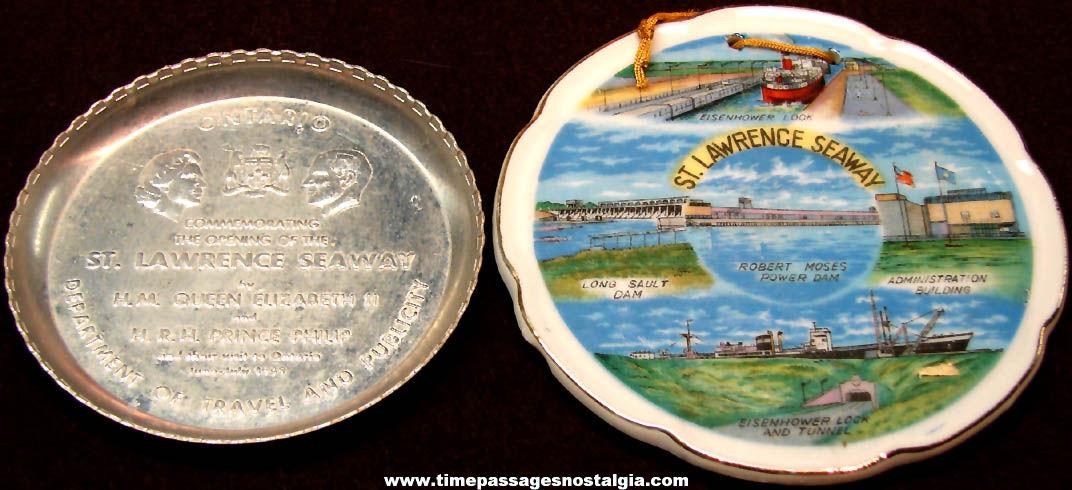 (2) Different Old St. Lawrence Seaway Advertising Souvenir Items