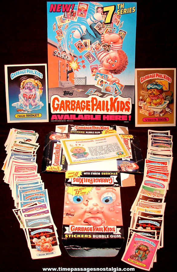 (141) ©1985 - 1988 Topps Garbage Pail Kids Character Items and Bubble Gum Trading Cards