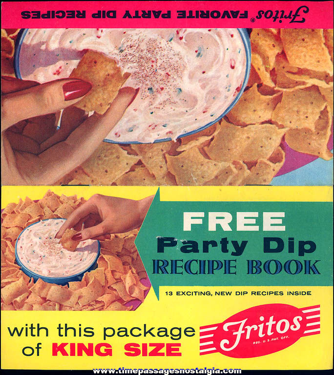 1956 Fritos Corn Chips Advertising Premium Recipe Booklet