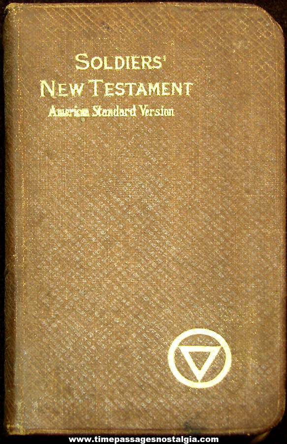 1918 World War I United States Army Soldier American Standard New Testament Pocket Bible