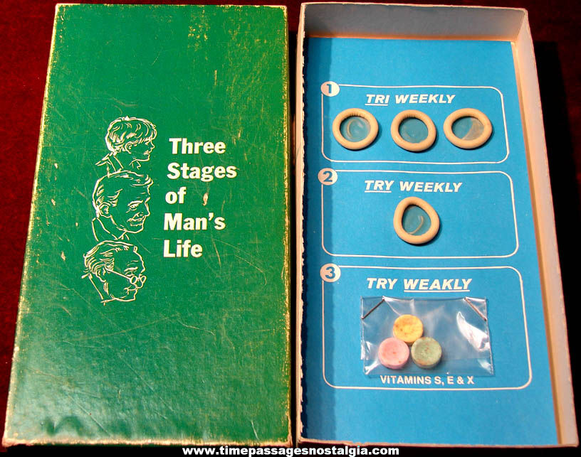 Old Three Stages Of A Man’s Life Boxed Gift Novelty Sex Joke or Prank