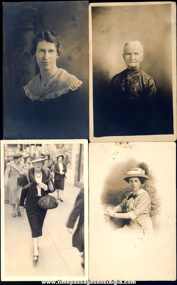 (8) Old Real Photo Post Cards of Women