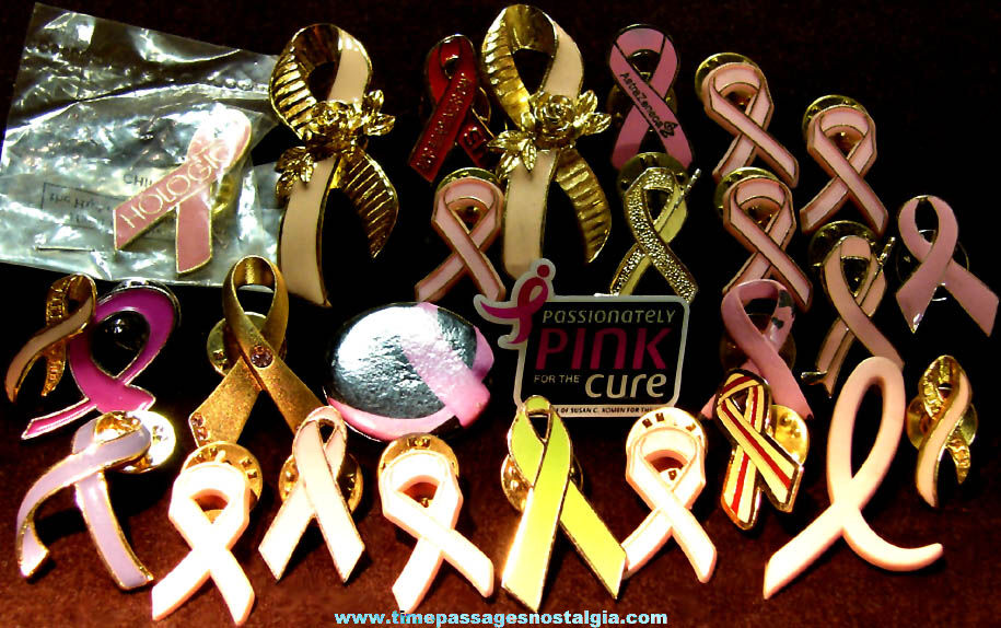 (27) Various Mixed Charity Group Ribbon Pins