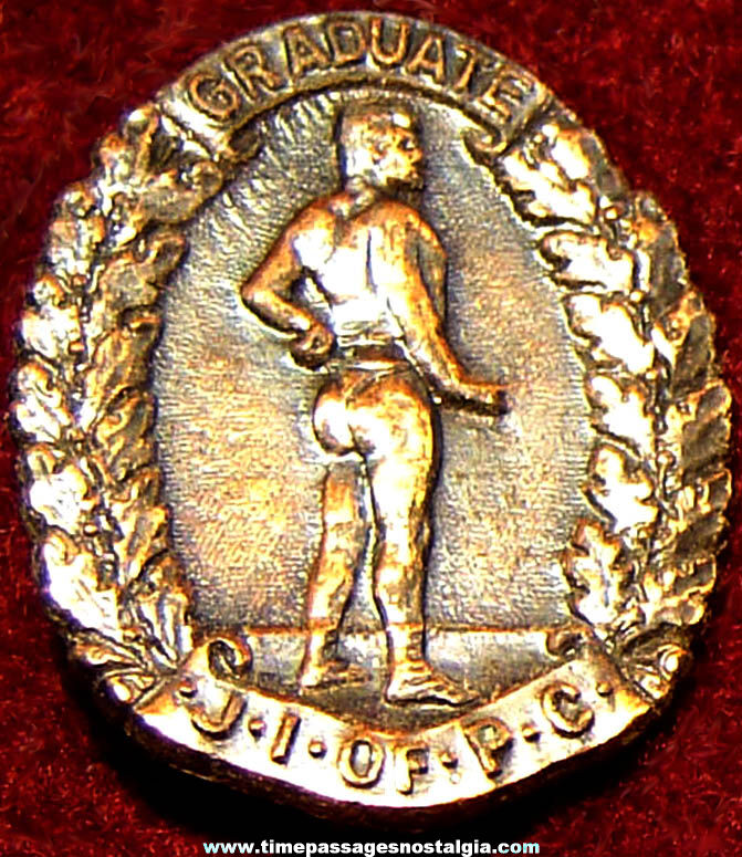 1920s George Jowett Institute of Physical Culture Strongman Graduate Badge Pin