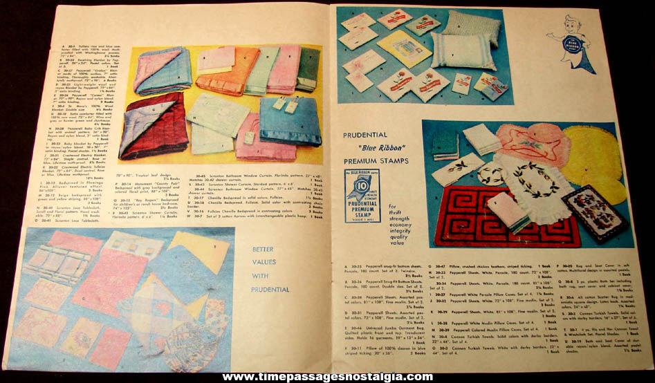 1950s Prudential Blue Ribbon Stamp Advertising Premium Catalog