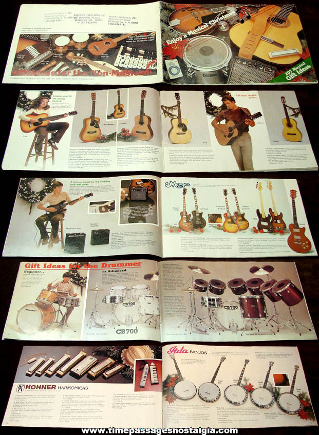 Small 1981 Music Unlimited Musical Instrument Gift Catalog