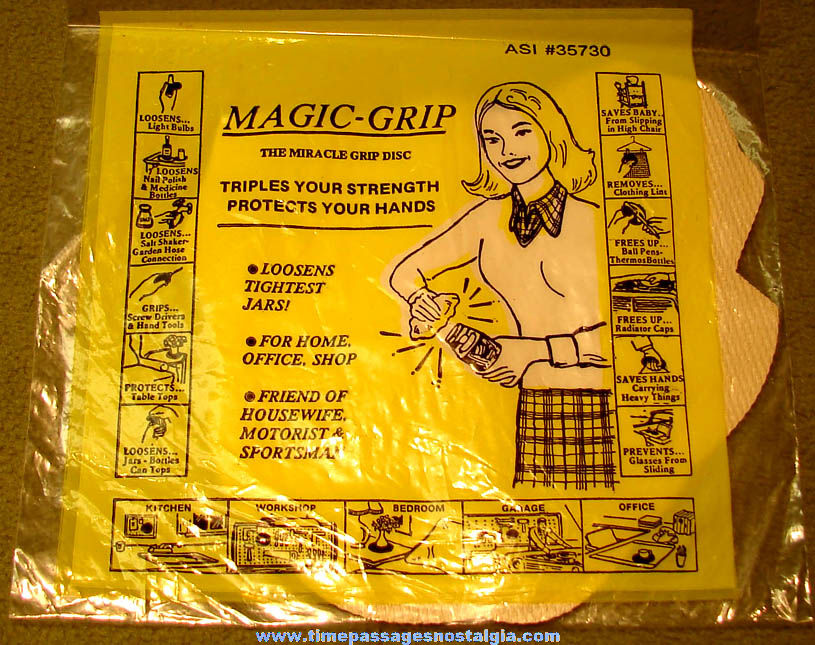 Old Unopened Piggly Wiggly Super Market Advertising Premium Magic Grip Jar Opener