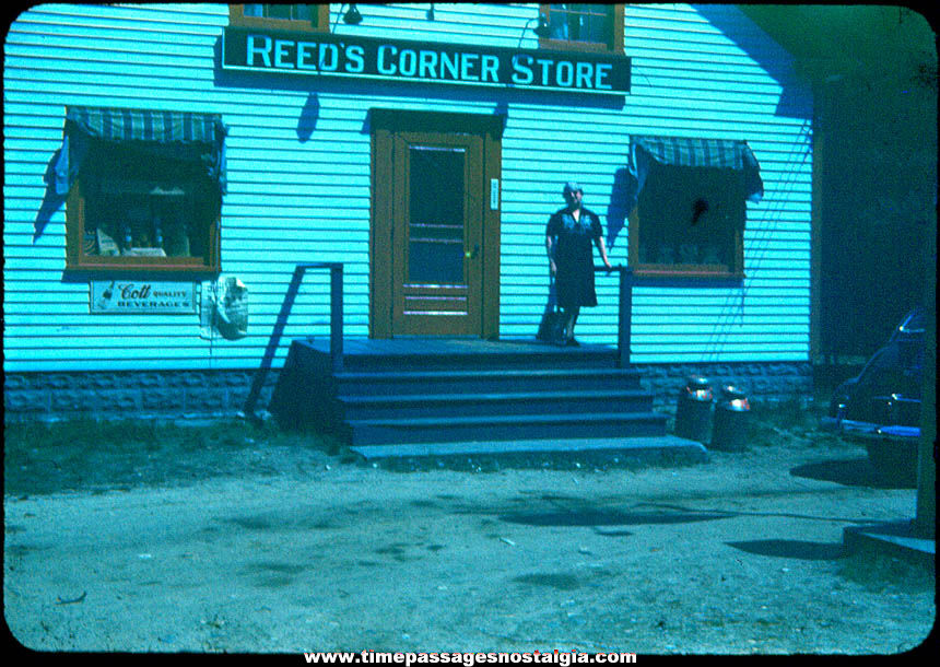 Old Reed’s Corner Store East Wakefield New Hampshire Color Photograph Slide