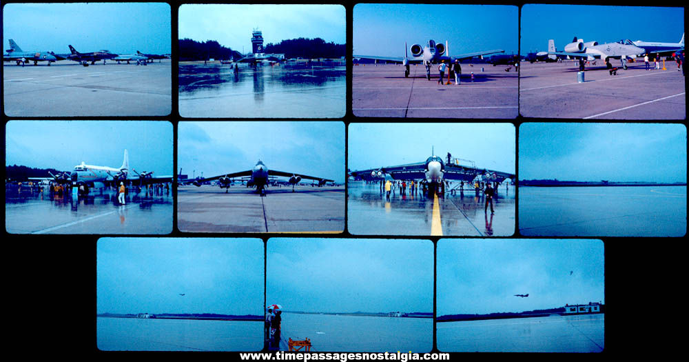 (43) Different 1978 Pease Air Force Base Air Show New Hampshire Color Photograph Slides