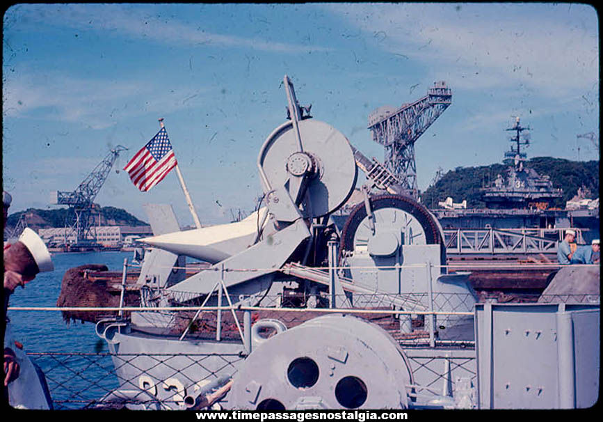 1966 United States Navy U.S.S. Oriskany CVA-34 Air Craft Carrier Photograph Slide