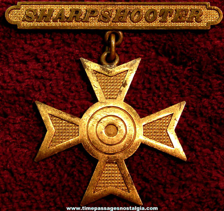 Old U.S. Army or U.S. Marine Corp Sharpshooter Medal or Badge