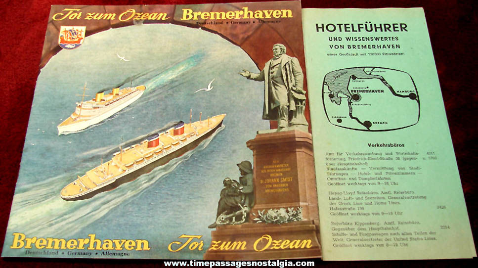 Old Port of Bremerhaven Germany Advertising Brochure and Directory