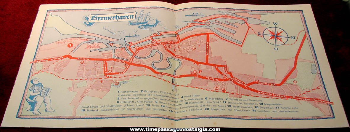 Old Port of Bremerhaven Germany Advertising Brochure and Directory