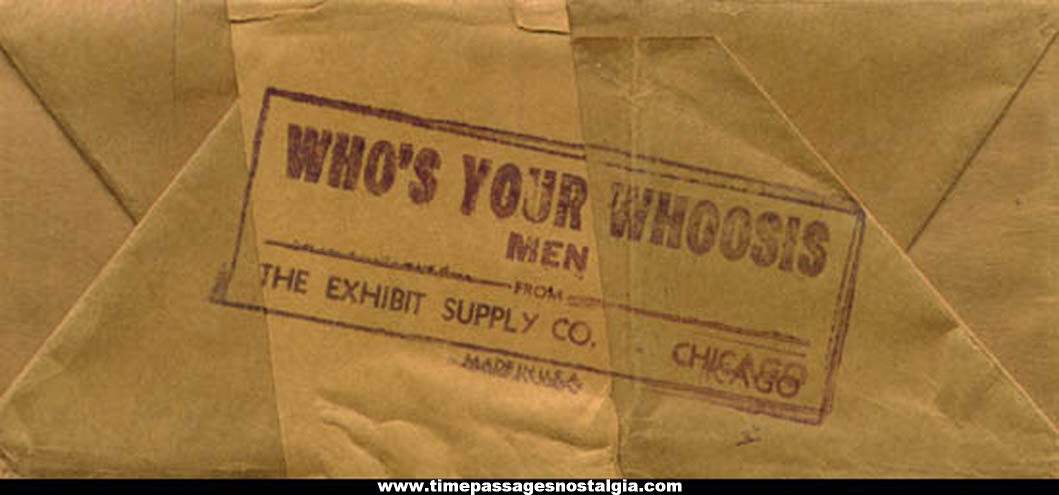 (32) Different 1946 Who’s Your Whoosis For Men Exhibit Supply Arcade Cards