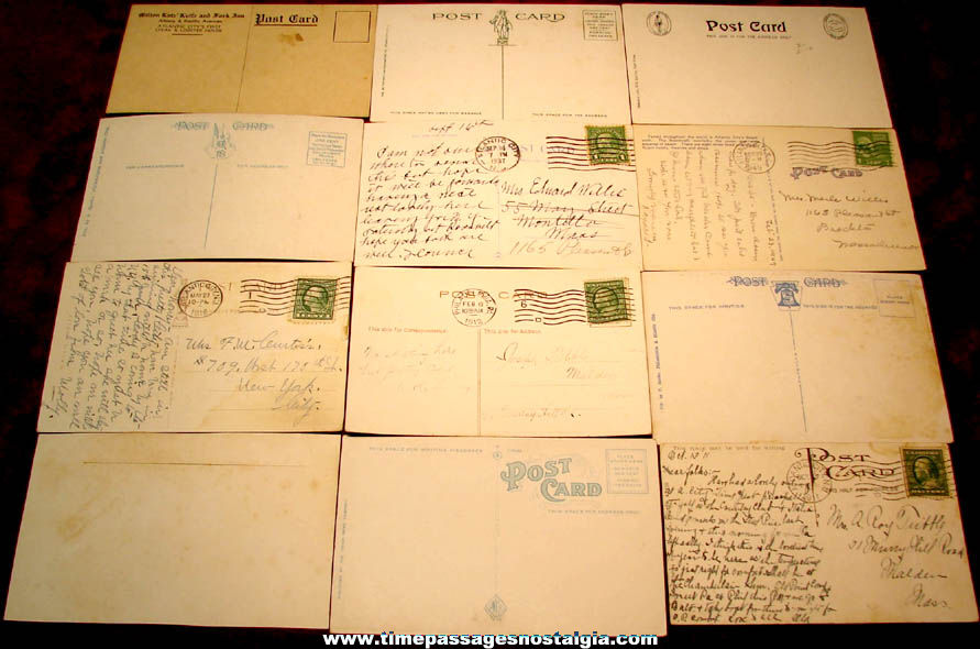 (12) Different Old Atlantic City New Jersey Advertising and Souvenir Post Cards