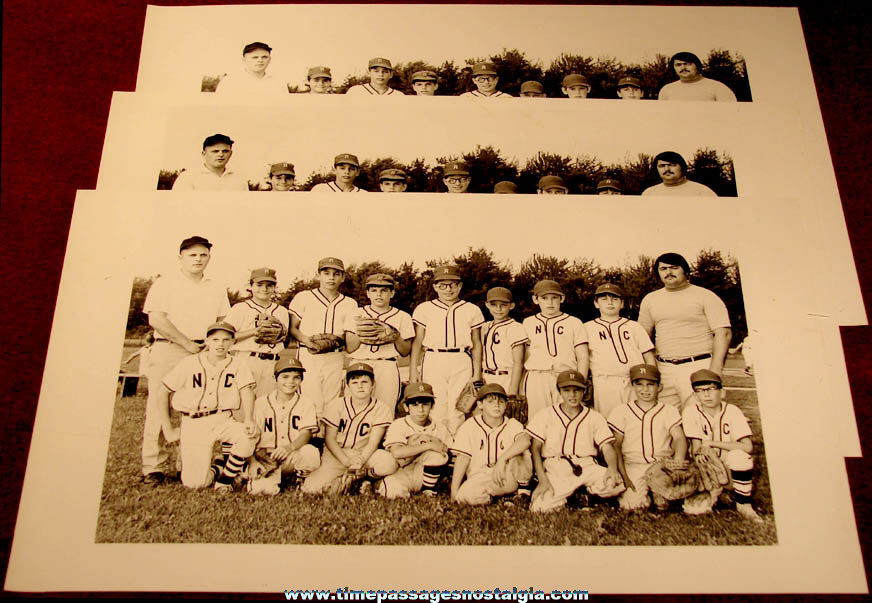 (25) July 1971 Conway & North Conway New Hampshire Area Little League Baseball Team Photographs