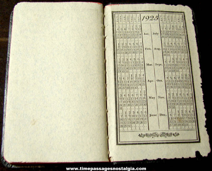 1924 Havelock Highway Maintainer Company Advertising Premium Calendar Diary Booklet