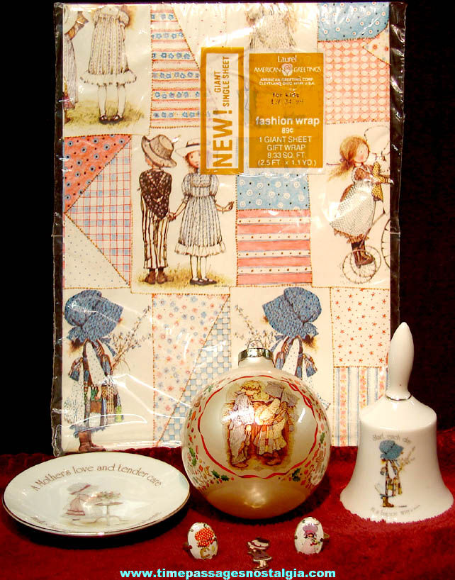 (7) Different Small Old Holly Hobbie Character Items