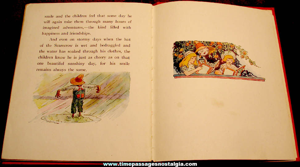 1929 The Cheery Scarecrow Johnny Gruelle Children’s Hard Back Book