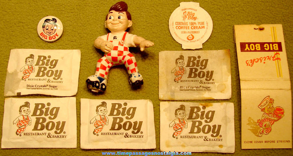 (9) Small Old Big Boy Restaurant Advertising Character Items