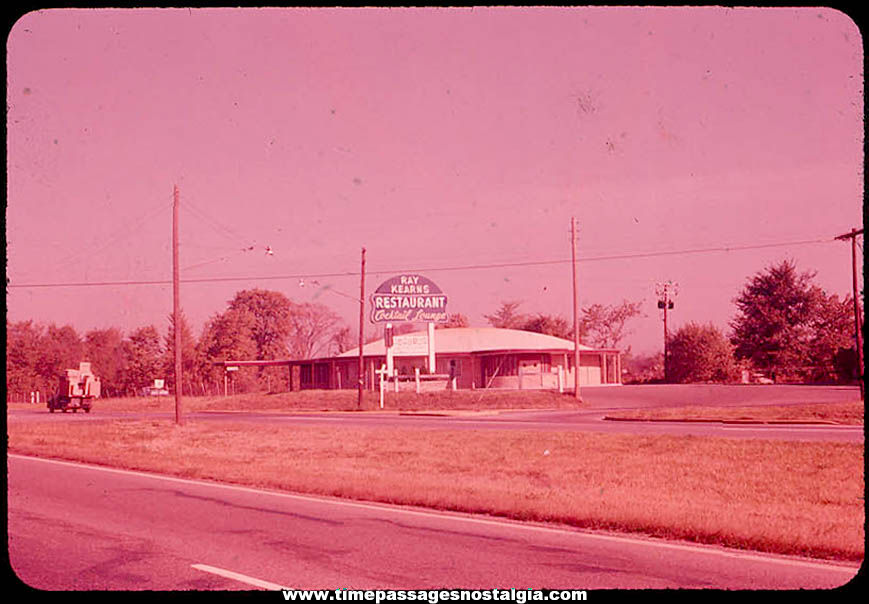 Old Ray Kearns Restaurant & Cocktail Lounge Ektachrome Color Photograph Slide