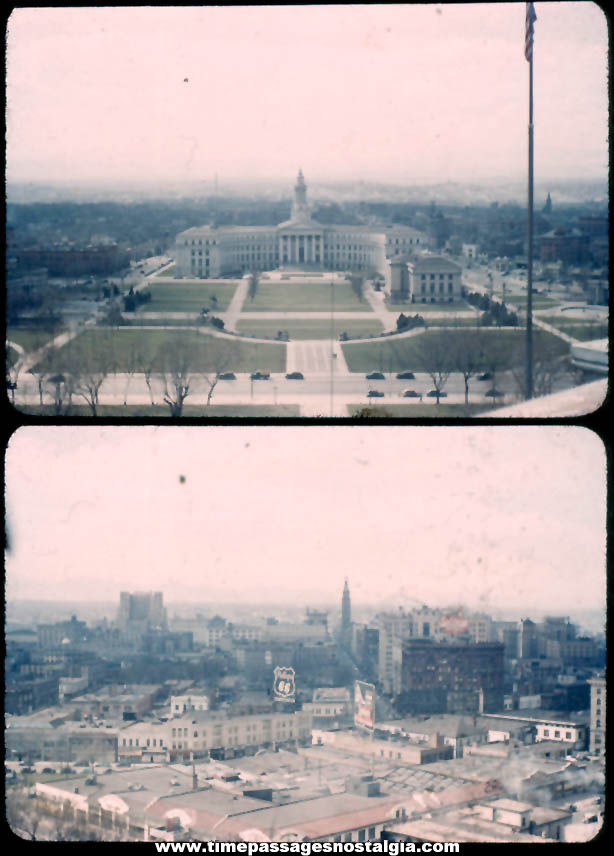 (2) Different April 4th 1944 Denver Colorado Kodachrome Photograph Slides