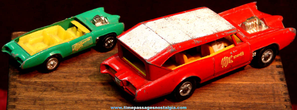 Old Corgi & Remco Monkees Television Show Monkeemobile Miniature Diecast Toy Cars