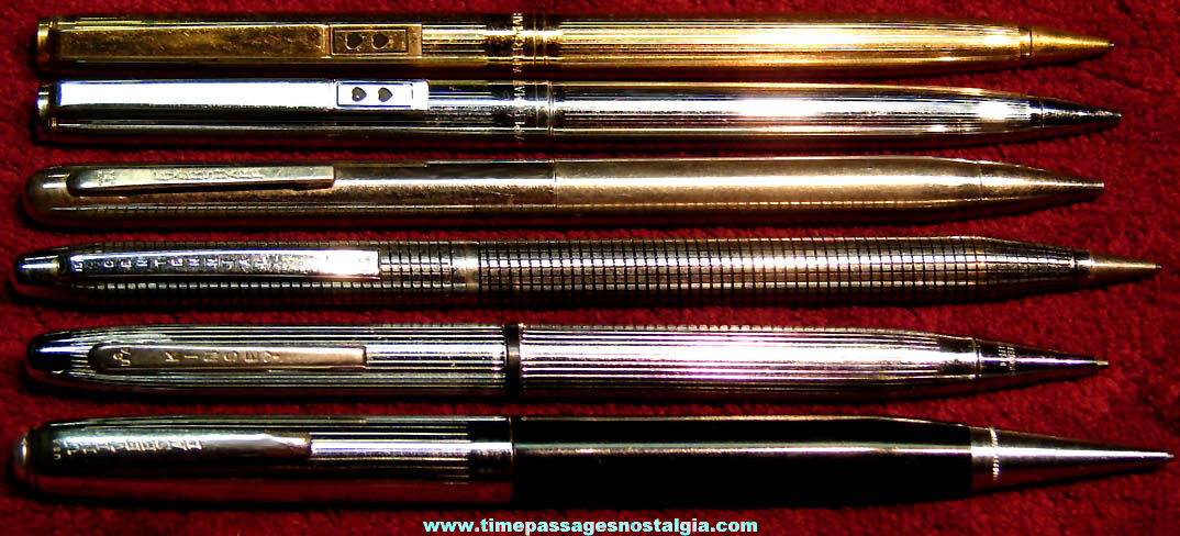(6) Different Old Working Mechanical Pencils