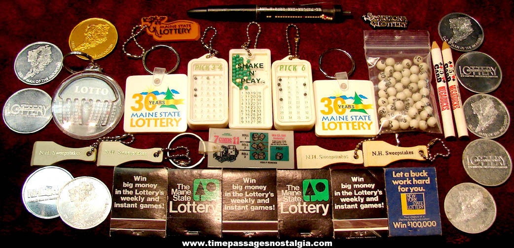 (33) Small State Lottery Game Advertising Items