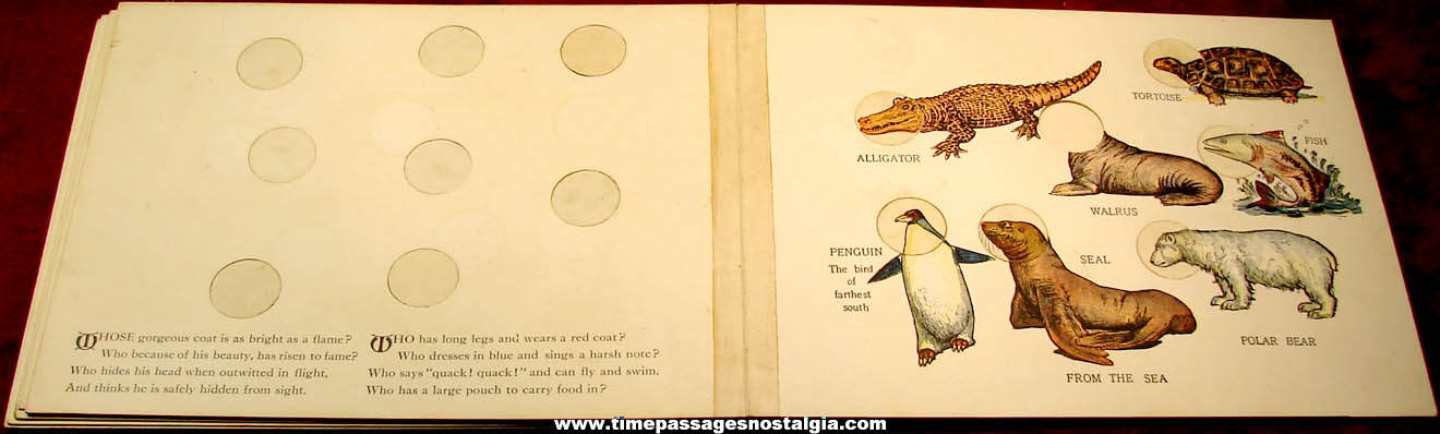 ©1914 Children’s Funland Nature Study Book with Animal Heads