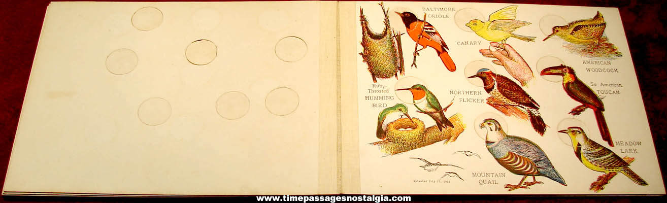 1919 Children’s Birdland Nature Study Book with Bird Heads