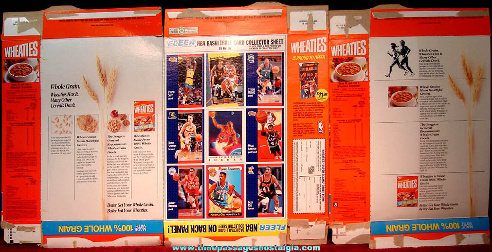 (3) Old General Mills Wheaties Michael Jordan Basketball Advertising Cereal Boxes