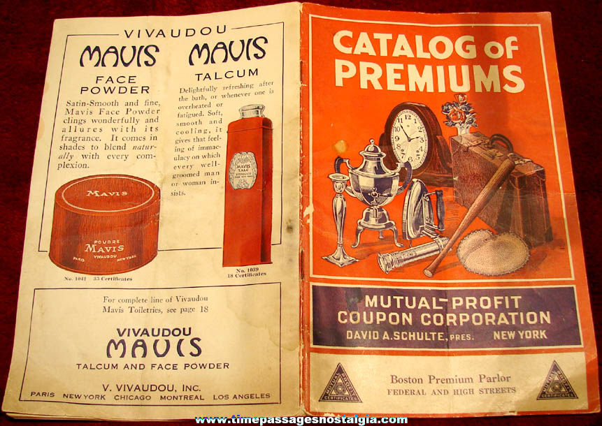 ©1927 Mutual Profit Coupon Corporation Mail Premium Catalog