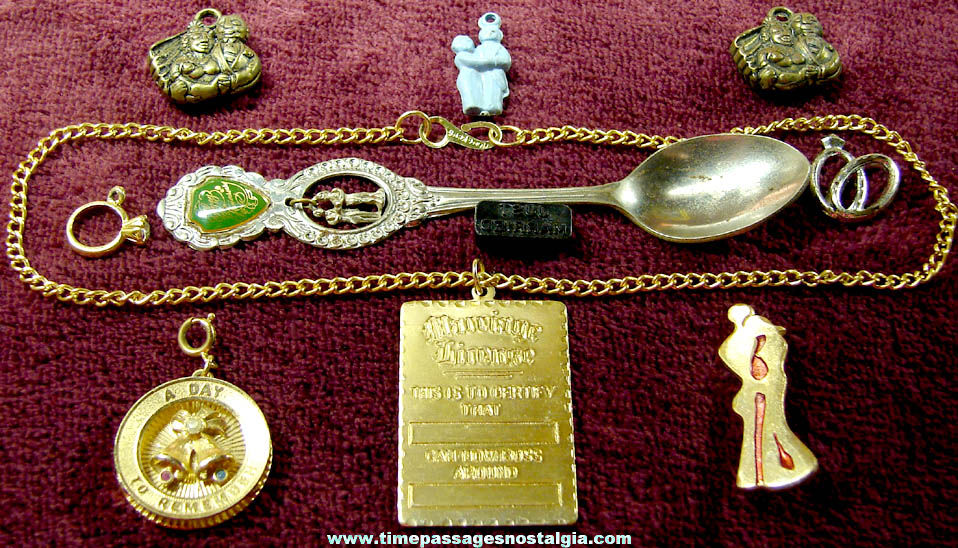 (10) Small Old Marriage or Wedding Related Jewelry Items